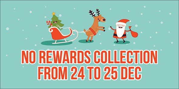 merewardssg's tweet image. We are taking a break from 24 to 25 Dec. Reception reopens on 28 Dec. 
#rewardcollection #merrychristmas