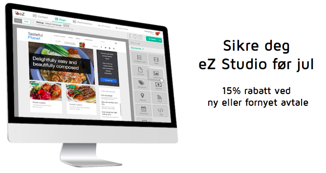 eZnordics's tweet photo. Sikre deg eZ Studio før jul! Få 15% rabatt https://t.co/0pX510pxLF https://t.co/4f5R74MMDR