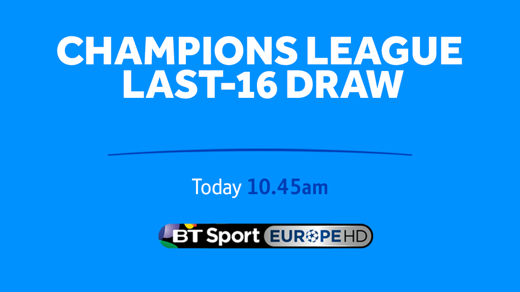 footballontnt's tweet photo. Morning! The countdown begins to the #UCLdraw... Who will @Arsenal, @ChelseaFC and @MCFC get in the last 16? #UCL https://t.co/sWW8eFjZaw