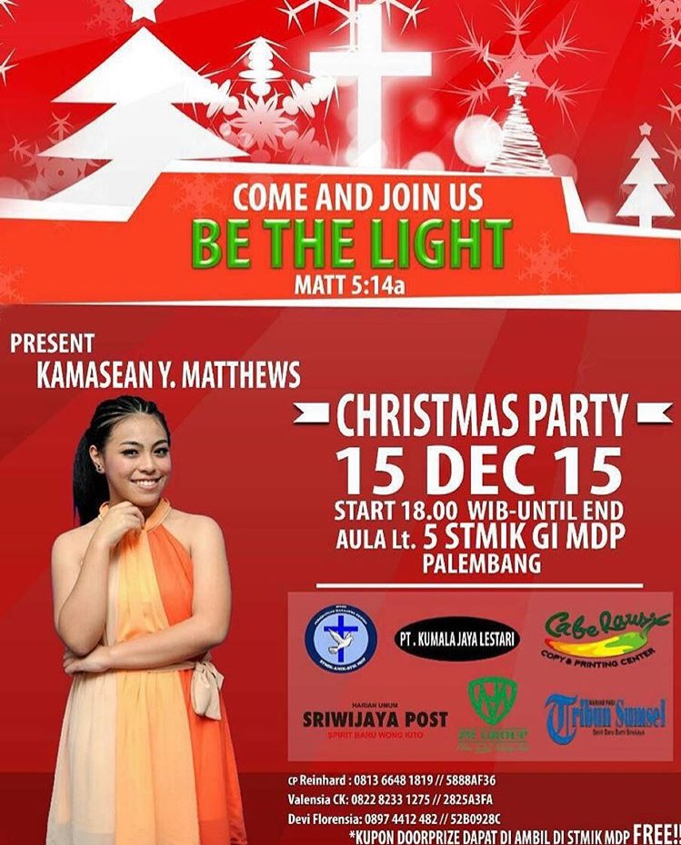 kamasean07's tweet photo. Palembang, tomorrow! :)
If ur non christian, come still, maybe we could catch up after 💕 https://t.co/F6qzNdHGmO