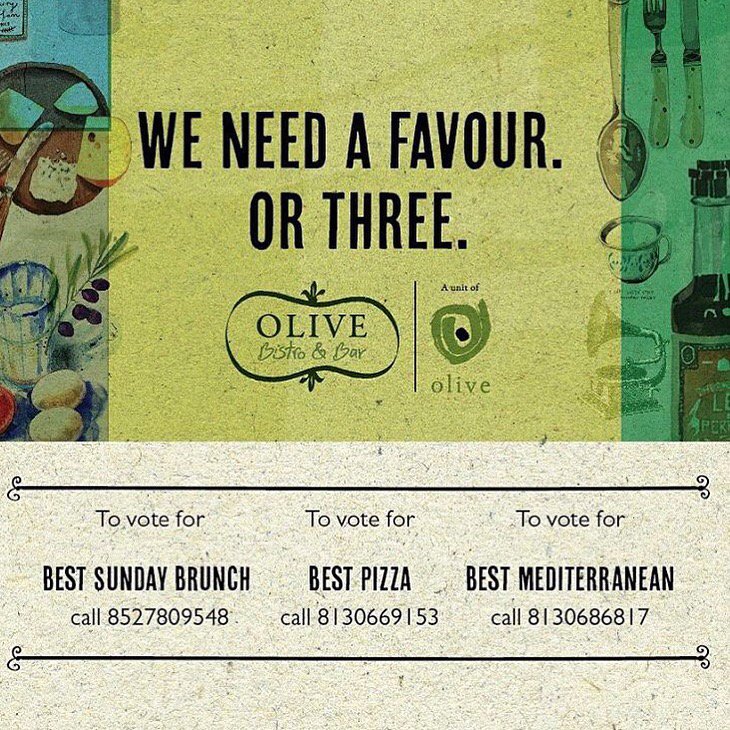Don't forget to vote for us for the @TimesFood #awards! Just drop a call on these numbers! #pizza #brunch #food