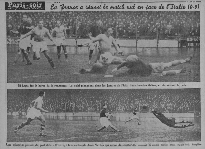 5-12-1937 : <a href="/equipedefrance/">Equipe de France ⭐⭐</a> - <a href="/azzurri/">Nazionale Italiana ⭐️⭐️⭐️⭐️</a> 0-0 <a href="/Vivo_Azzurro/">Nazionale Italiana</a> <a href="/FFF/">FFF</a> #France #Italia <a href="/AntiqueFootball/">The Antique Football</a> <a href="/footballmemorys/">Football Memories</a>