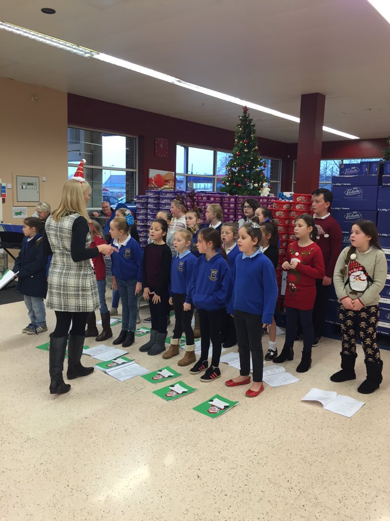 Monktonpriory's tweet photo. Carol singing @ Tesco Pembroke Dock https://t.co/fejfaPxPK5