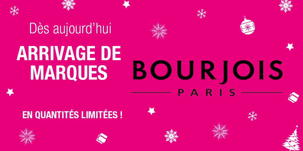 saga_cosmetics's tweet photo. Aujourd'hui les produits Bourjois arrivent dans votre boutique Saga ! Bon shopping ! #sagacosmetics #makeup #Noel https://t.co/R9JfYIQ2TJ