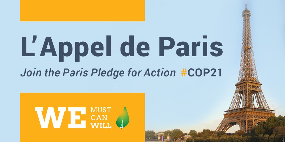 Join 16 December Thunderclap to welcome the #ParisAgreement! bit.ly/ParisPledge #COP21