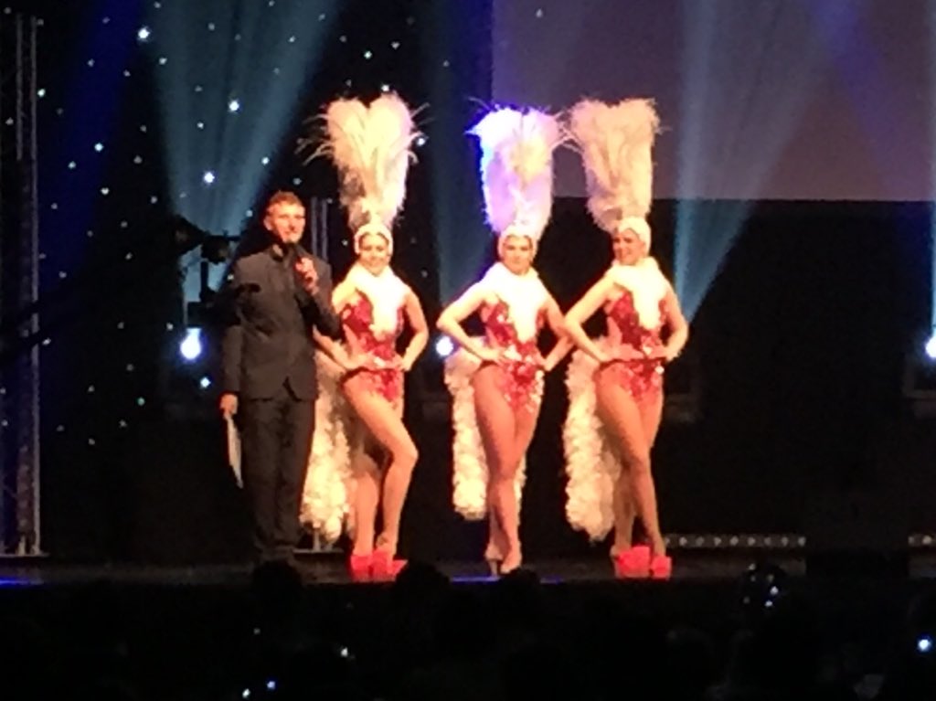 martinstarke's tweet photo. It's a tough job I have... #StarsofSalisbury #showgirls #poundastrip https://t.co/3oRhAmzxX6
