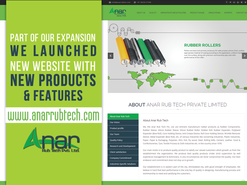 AnarRubTechPLtd's tweet photo. Part of our expansion, we launched new #WEBSITE with new products & features - https://t.co/831sYBQ77q
#AnarRubTech https://t.co/SoWpVn8jc2