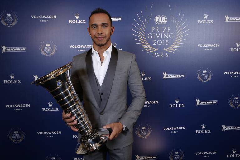 StylesSilver's tweet photo. The 2015 Formula One Trophy made by Richard Fox, who we keep in stock in the shop and on our website #LewisHamilton https://t.co/UtJHyeT0pj