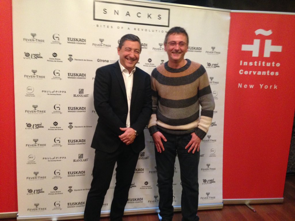 <a href="/Mugaritz/">Mugaritz</a> <a href="/CanRocaCeller/">El Celler de Can Roca</a>: Two of the most influential chefs in the world at @CervantesNY #snacksfilm