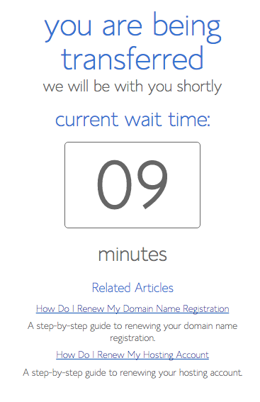 AlisonMeston's tweet photo. @bluehostsupport @bluehost The tale of one wait time, and then for no reason, another. This started 60 mins ago BTW. https://t.co/EStTiDshWG