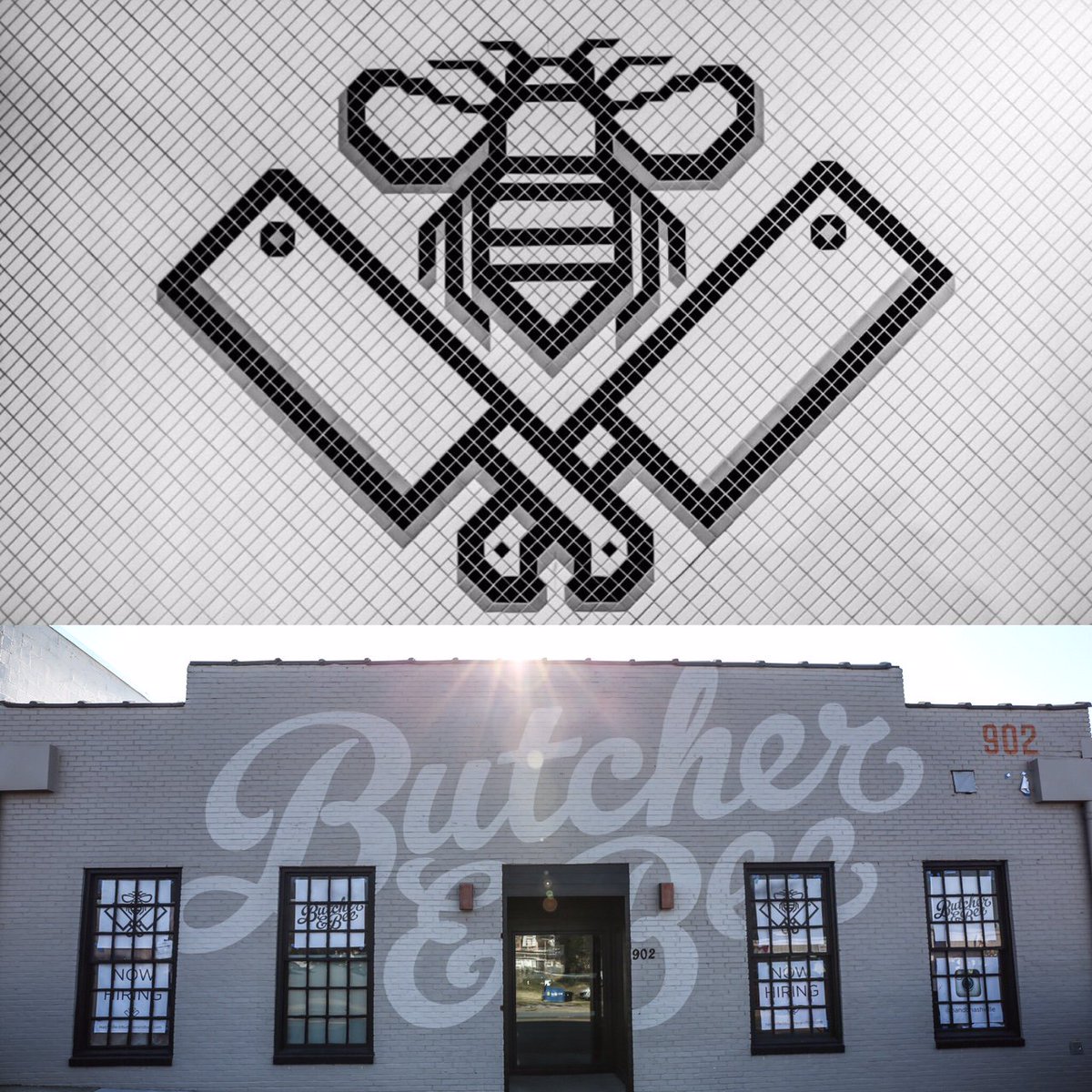 butcherandbee's tweet image. .@SideshowSignCo put their distinct mark on @bandbnashville. Support them via #Kickstarter kck.st/1NxRiTl