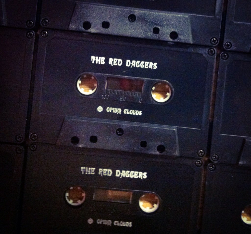 shakerecs's tweet photo. freshly stamped copies of THE RED DAGGERS - Opium Clouds cassette !!! #TheRedDaggers #psych #darkwave #garage #rad https://t.co/662sEHA8Kv