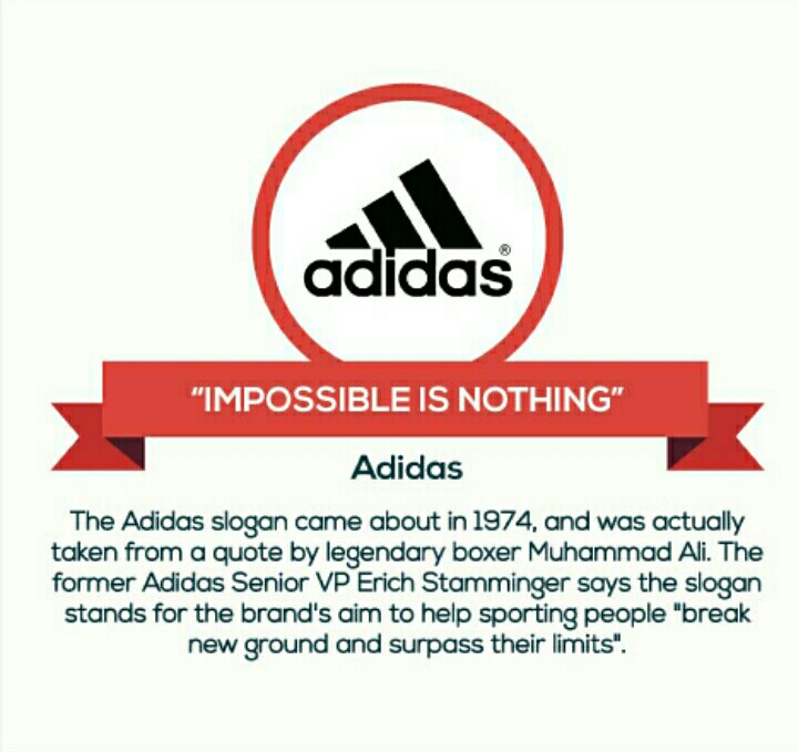 Adidas slogan