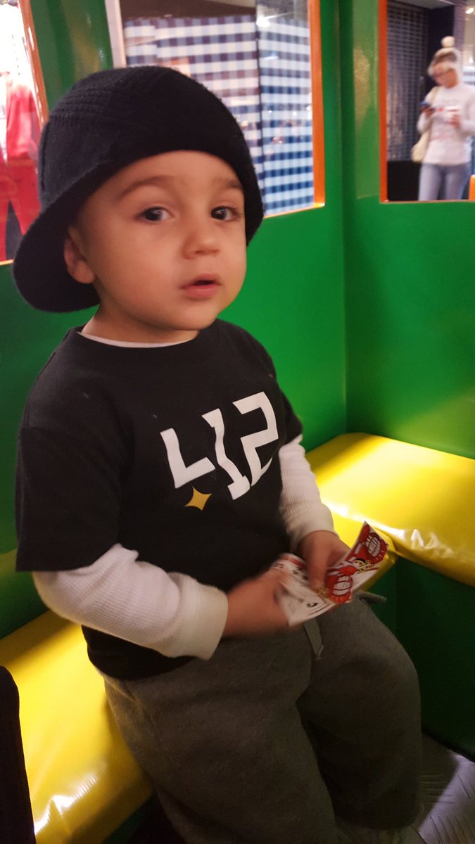 BTO34's tweet photo. Bambino loves him some train rides! # all aboard https://t.co/S8m4bIqvY9