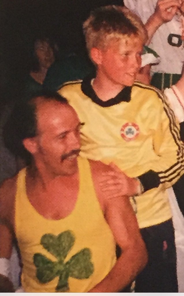 NickyByrne's tweet photo. My old man woulda been 67 today.
Here's me with him during the World Cup Italy90, one of my faves!
#Ledged https://t.co/1vEW2RgzPb