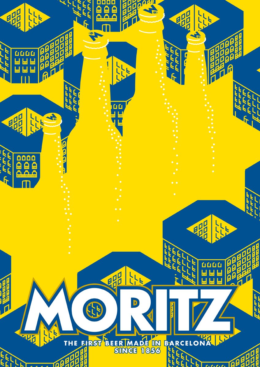 adgfad's tweet photo. El concurso Moritz International BarBoard ya tiene ganador: cartel de @RunBarcelona. 

Genial! 

@MoritzBarcelona https://t.co/1Ni6dasCLf