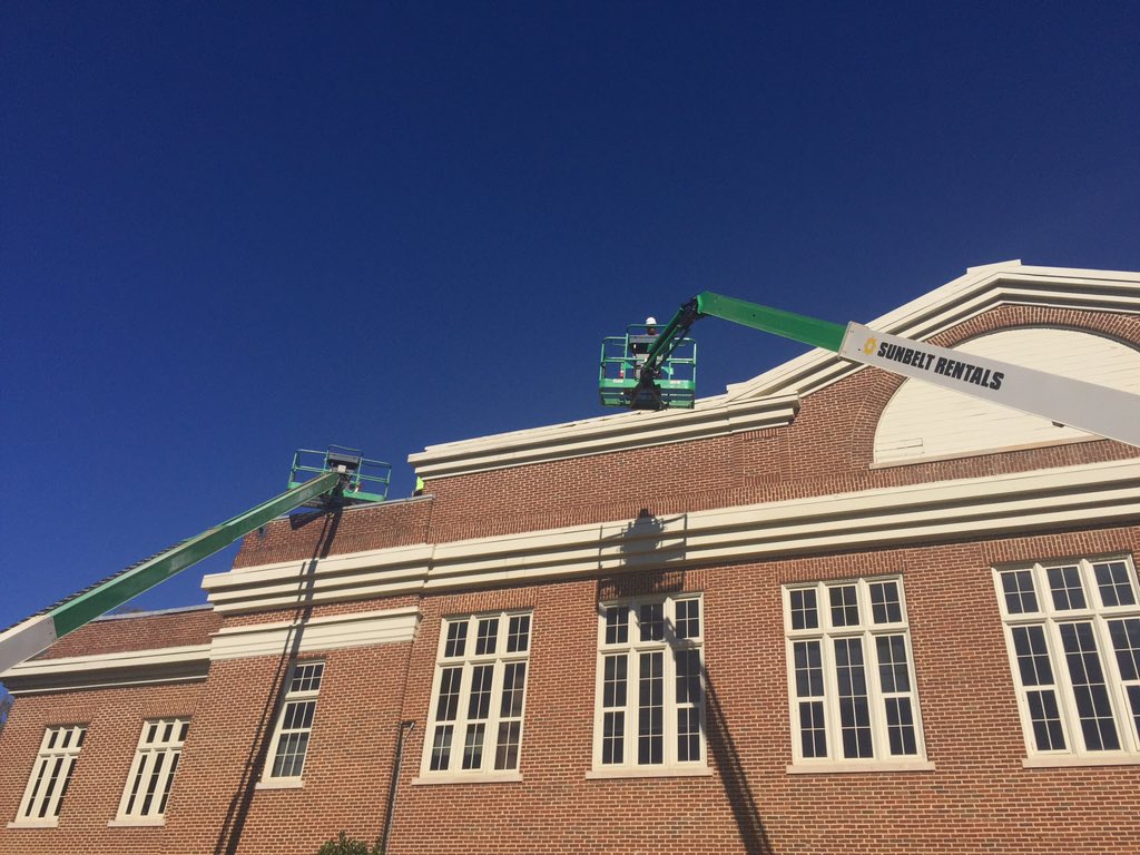 UA Little Hall first day of demo.  #composites inaction