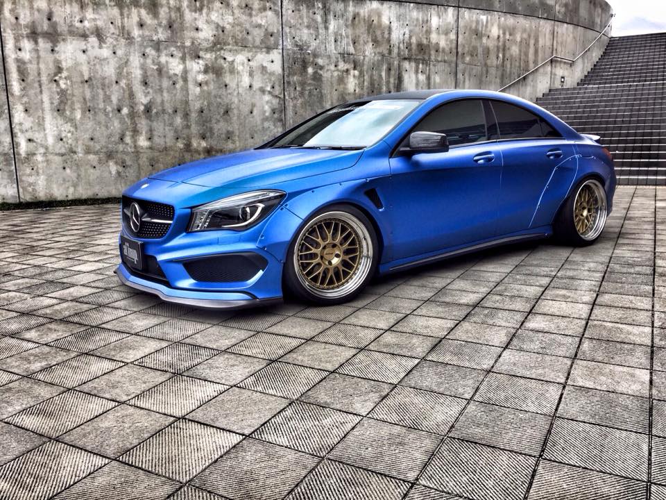 CarWaffle's tweet photo. #Mercedes CLA gets #WideBody kit, looks surprisingly awesome https://t.co/wT3i8Pvl46 https://t.co/ugzKUTnl9b