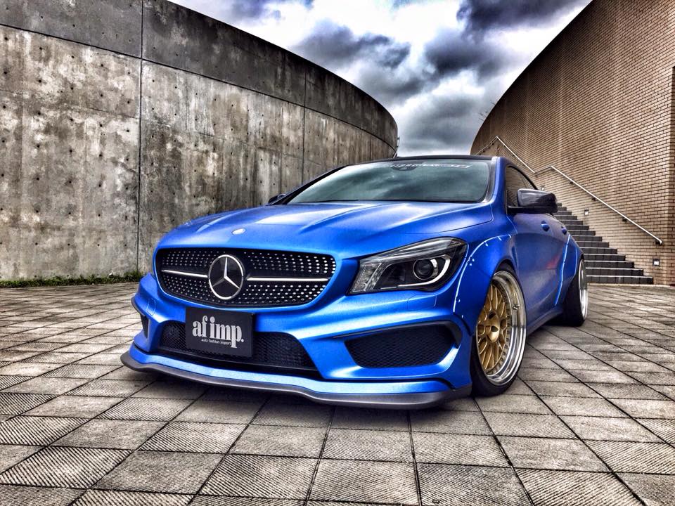 CarWaffle's tweet photo. #Mercedes CLA gets #WideBody kit, looks surprisingly awesome https://t.co/wT3i8Pvl46 https://t.co/ugzKUTnl9b