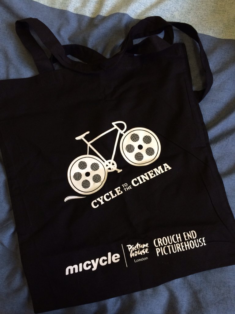 HaringeyCyclist's tweet photo. We're loving the @picturehouses @CrouchEndPH #cycletothecinema goodie bag &amp; indoor #cycle parking!  @MicycleN4 https://t.co/KnvRoJPztj