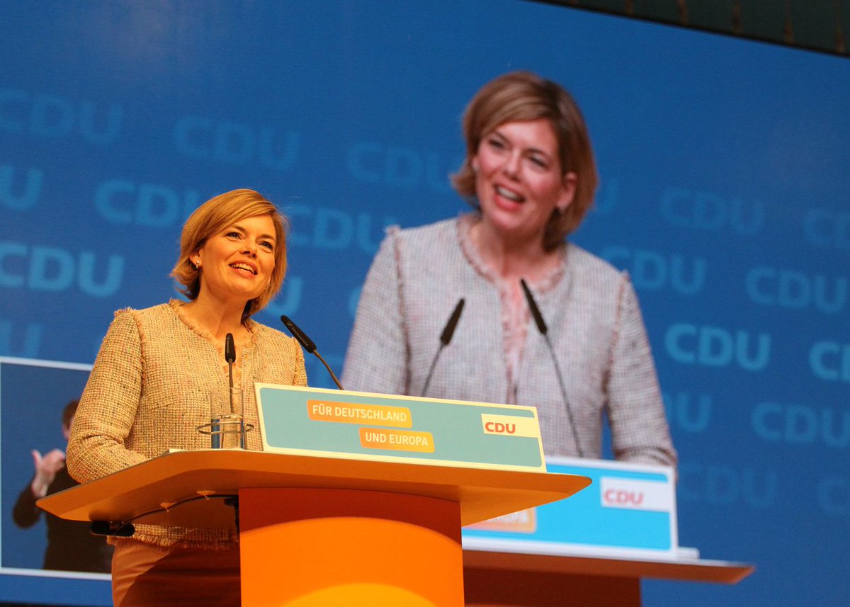 cdurlp's tweet photo. Frischer Schwung. Neue Kraft. Auch in Karlsruhe! @JuliaKloeckner beim 
#cdupt15 https://t.co/4F0UE9kmPy