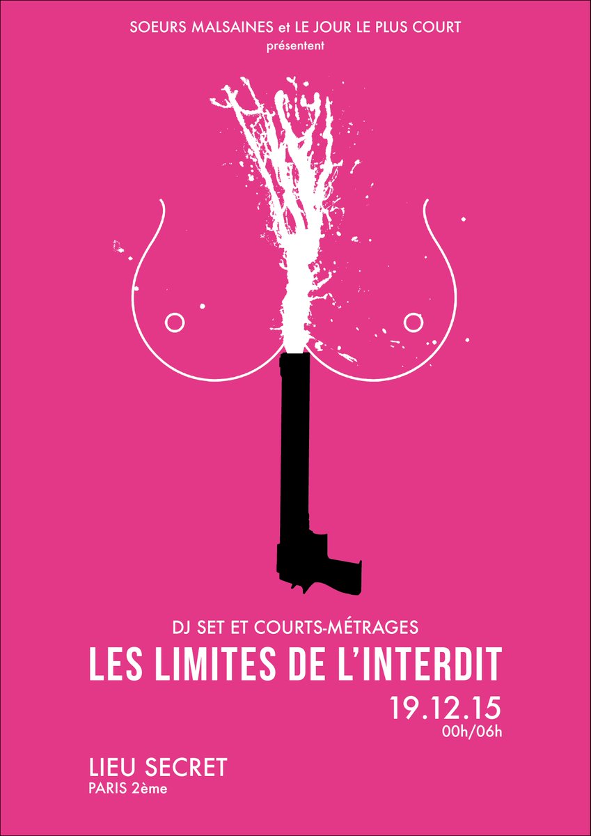 Samedi on vous donne rendez-vous dans un lieu secret pour notre évent LES LIMITES DE L'INTERDIT #Projection #Djset