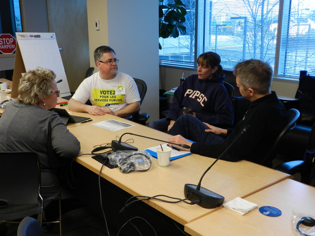 Steph_Aubry's tweet photo. Had a great time doing a Post Mortem of #PIPSC2015 activities for #Elxn42. We contributed to real changes! #CdnPoli https://t.co/Yrd3EBiwsJ