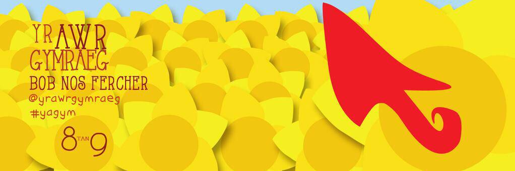 Cofiwch ymuno yn yr Awr Gymraeg nos Fercher yma rhwng 8 a 9 drwy ddefnyddio'r hashnod #yagym