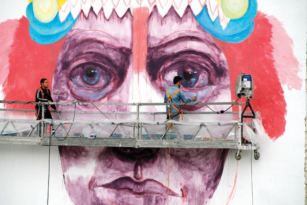 PeriodicoZocalo's tweet image. #Arte: Mural Central; extender el arte a las alturas bit.ly/1OrbT8h #IMCS #Saltillo #Cultura