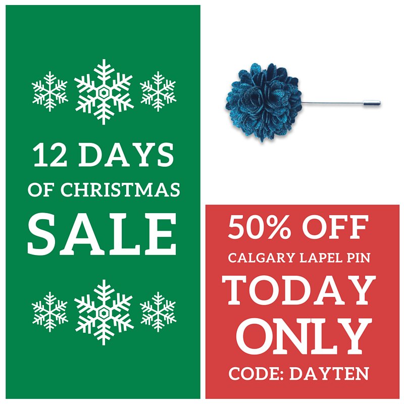 #12daysofchristmas #sale - Get the man in your life an awesome lapel pin for 50% off today! ow.ly/VQT4z