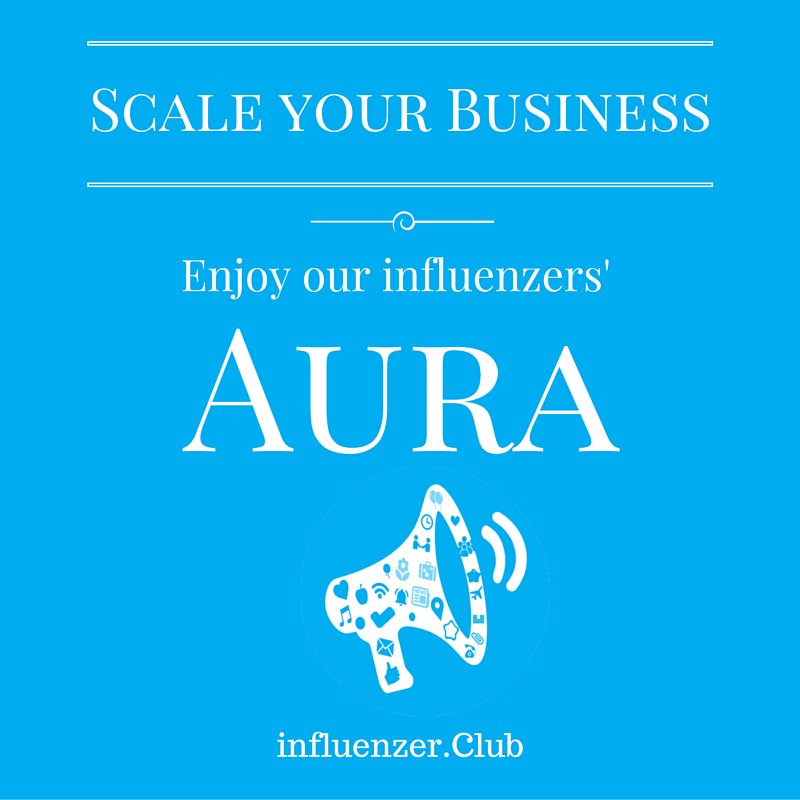 InfluenzerClub's tweet photo. You have a new #brand, and you want to #promote! Enjoy influenzers' Aura and ask them to be your #ambassadors! https://t.co/JpTDPgJ49Z