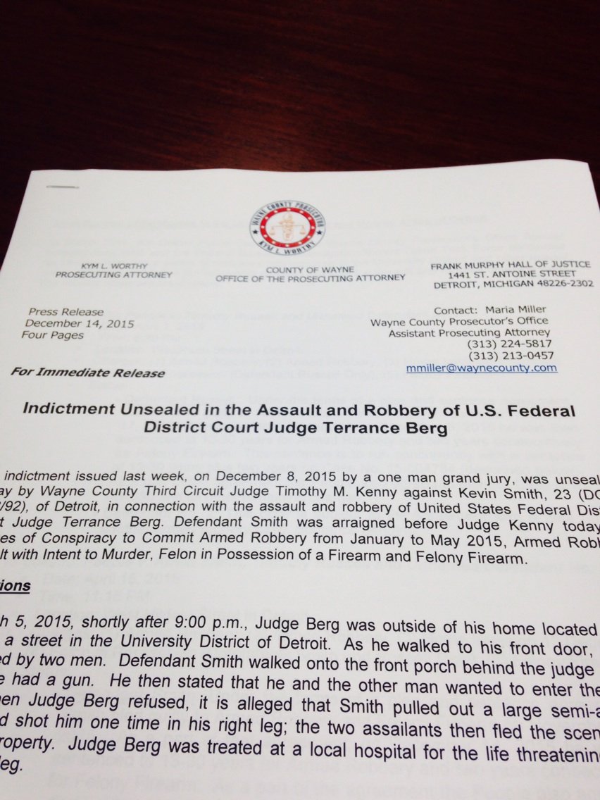 oralandar_DN's tweet image. Here's indictment in fed judge shooting in Detroit