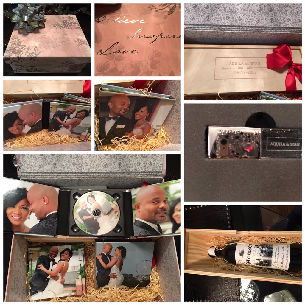 EventMediaProdu's tweet image. Our beautiful bride, Aquila, was very excited to receive her wedding footage today. I am glad we made you so happy!