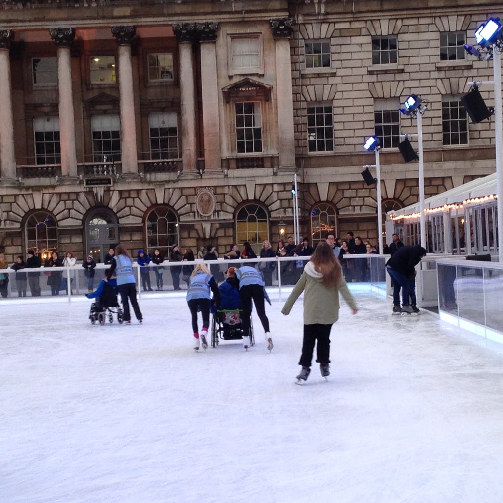 pritchardmr's tweet photo. Wheelchair ice skating session at @SomersetHouse yest- hitting some top speeds! Joyful&amp; just brill #accessibility https://t.co/5pCs0dyaBu