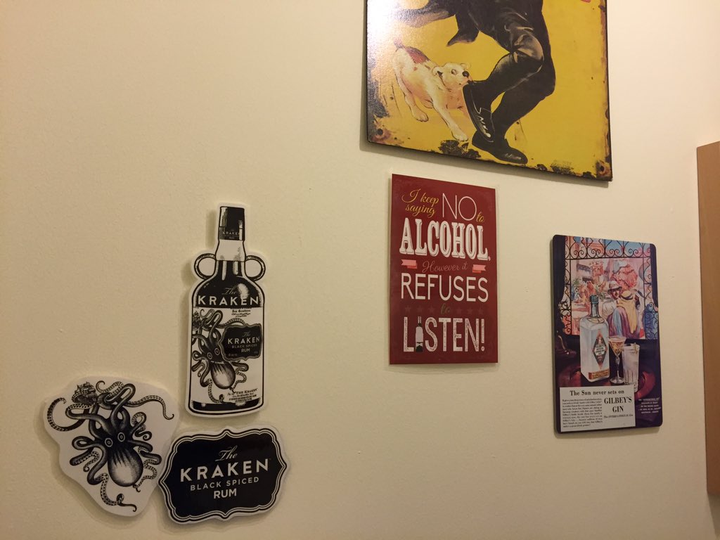 CLT_74's tweet photo. I couldn't get hold of the #ReleaseTheKraken from #ThinkInkPines so I've customised the freebies from @KrakenRumUK https://t.co/7vETcbKL4Q