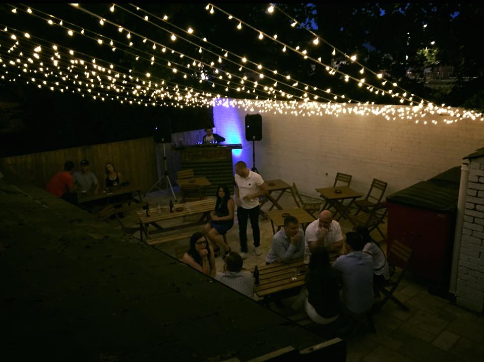 Our fairy-light-lit mezzanine is still warm and cosy even in this weather for your Christmas shindig! #FreeHire