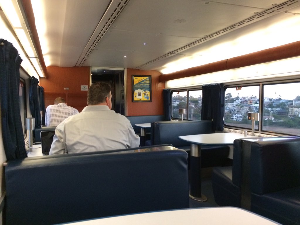Twitamtrak's tweet photo. Plush!  @Amtrak_CA 763 cafe car https://t.co/4z2vQqxZmr
