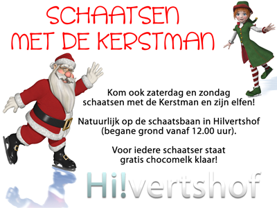 Hilvertshof's tweet photo. Kom ook schaatsen met de Kerstman en zijn elfen! #schaatsbaan #hilversum #kerstman #schaatsen https://t.co/gPhBkOf0lR