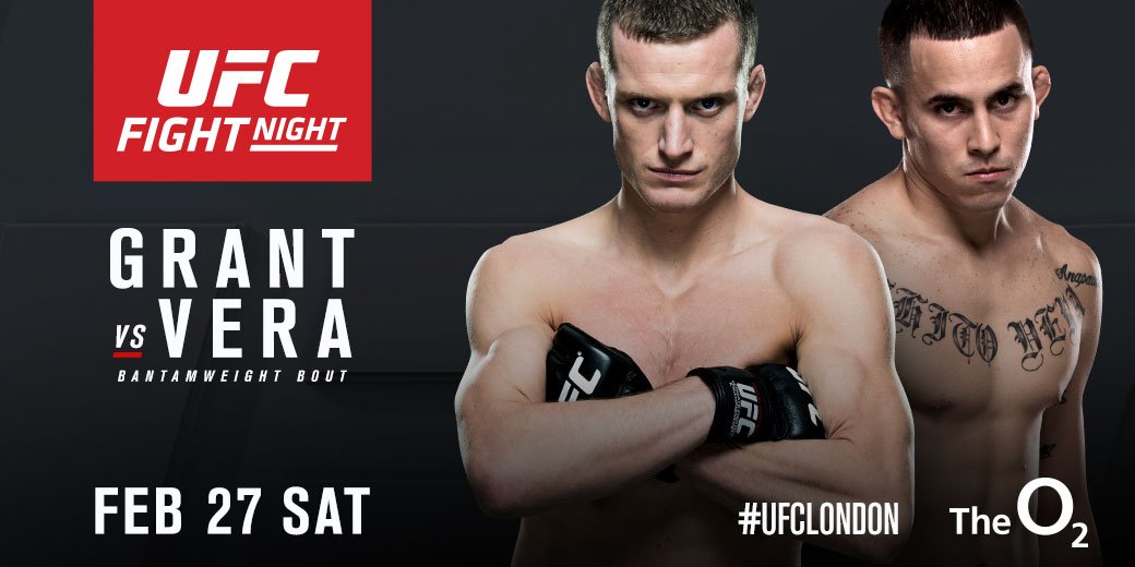 UFCEurope's tweet photo. Also for #UFCLondon, we've got a bantamweight battle between England's @DaveyGrantMMA vs. @chitoveraUFC!! https://t.co/r1mpi00zvK