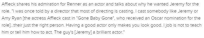 UnofficialJR_PR's tweet photo. #DirectorsOpinion @BenAffleck on @Renner4Real #HurtLocker &amp; #TheTown https://t.co/pwaW6GtXsV https://t.co/3yx2HUV38R https://t.co/9ZVo6kAXEI