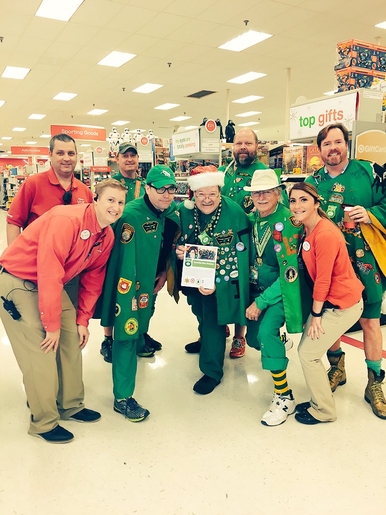 The #BollWeevils are here today at #T1030 getting toys for children this season! Thanks for all you all do!!