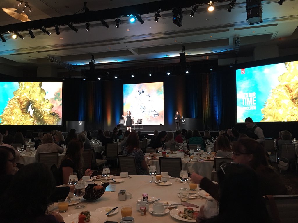 SuzieBrady1's tweet photo. Early start for the women's breakfast at #wwfo. #adobelife https://t.co/xJwPzzkBGR