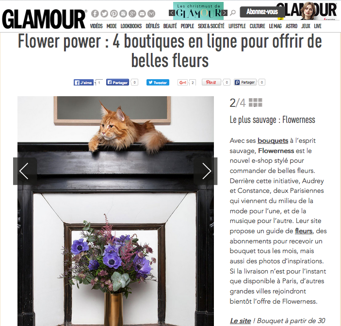 Flowerness_fr's tweet photo. @GlamourParis : "Flowerness est le nouvel e-shop stylé pour commander de belles fleurs"
https://t.co/yncuIWWBaP https://t.co/Tat25Rjf5D