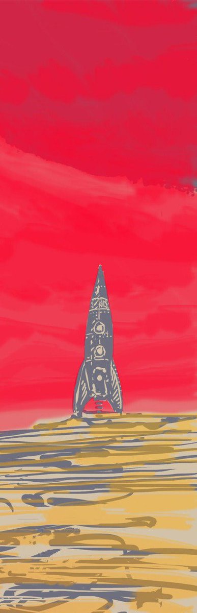 IanDurneen's tweet photo. Aim Towards The Sky. #illustration #space #rocket #martian #red #planet #time_to_fly https://t.co/2IXzKmYm34