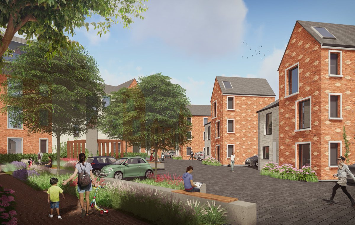 ZeroCholdings's tweet photo. ZeroC proposed designs at Castle Court, Portland. A development of 70 units comprising 27 apartments and 43 houses. https://t.co/i4DslrB06Z