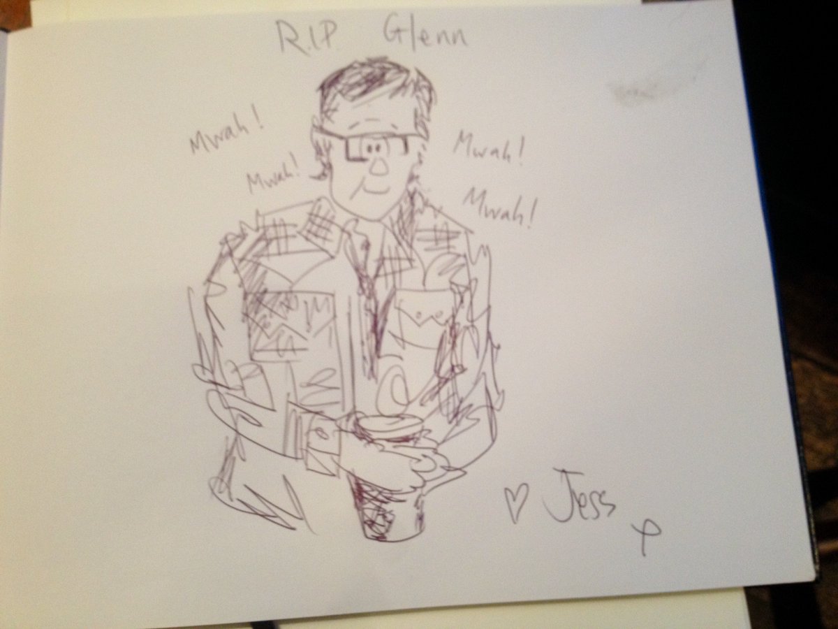 SchoolofBooze's tweet photo. Friends of Glenn Payne -here is a totally brilliant sketch done from memory by @JessicaCMason yesterday at the Rake https://t.co/MgOABhTHR9