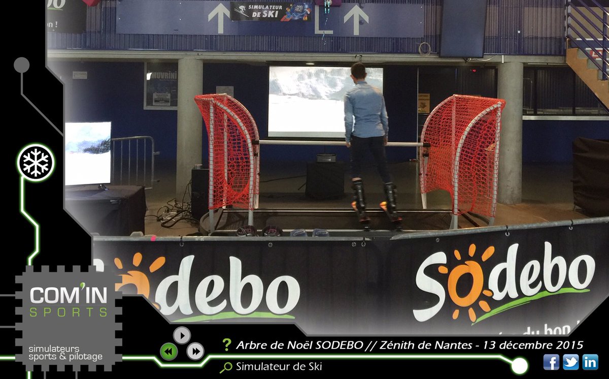 COMINSPORTS1's tweet photo. CIS a installé une piste de ski au @ZenithNantes pour l'Arbre de Noël @sodebo  ! https://t.co/uwMi4PkkMf