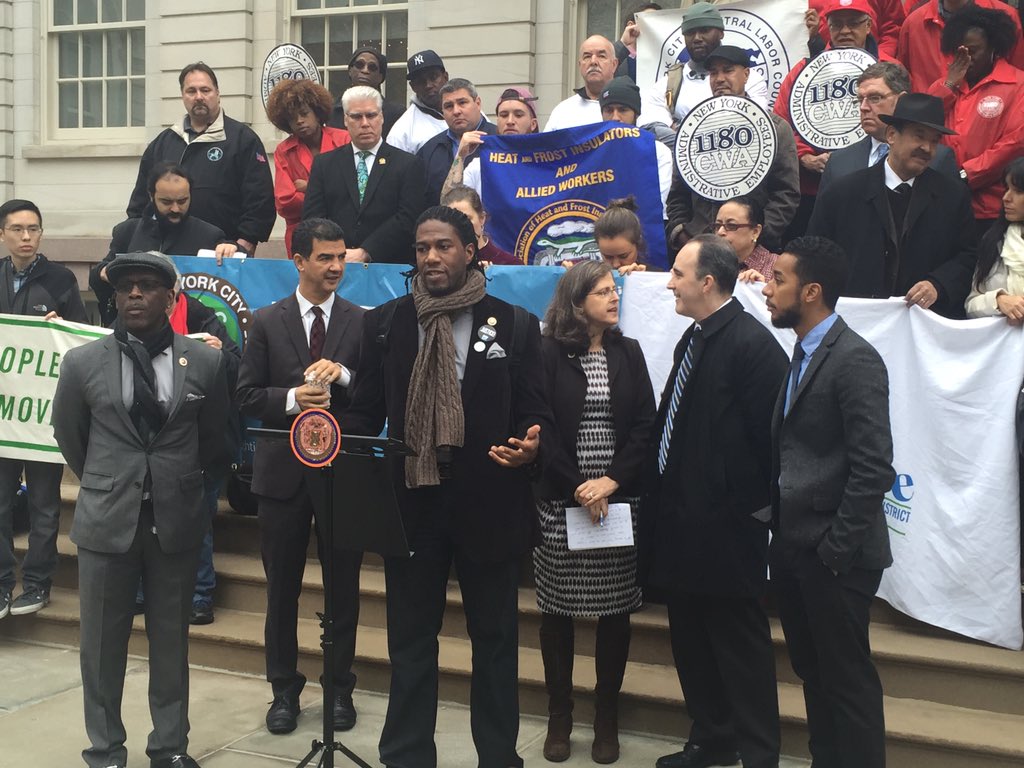 ALIGNny's tweet photo. "We have to push further, not just for climate -- our people who need jobs" @jumaneewilliams #climateworksforall https://t.co/ZjlwNhnHkH