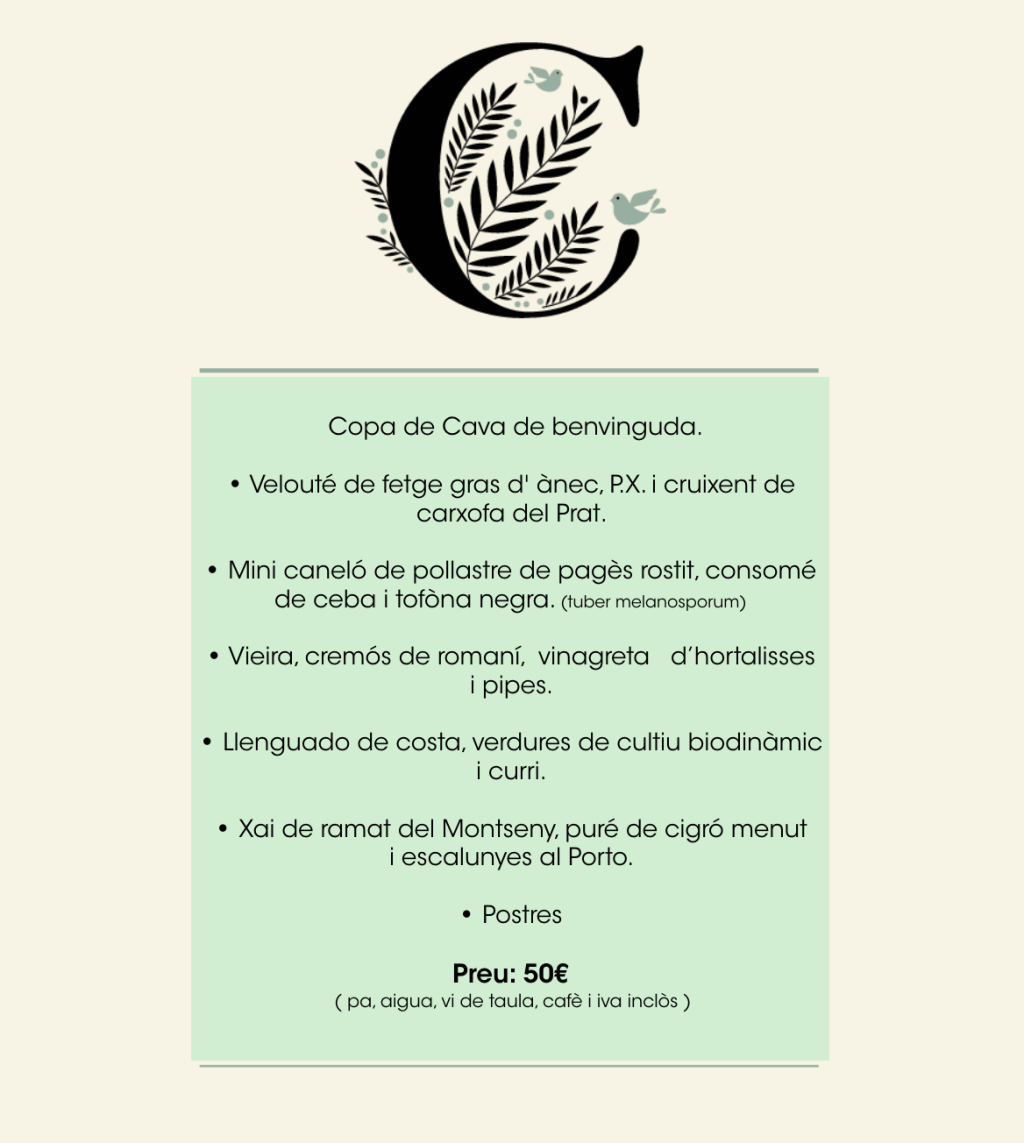CruceRestaurant's tweet photo. Menú de Cap d’Any https://t.co/NarRJnCYJX https://t.co/yFHe2sLF9Y