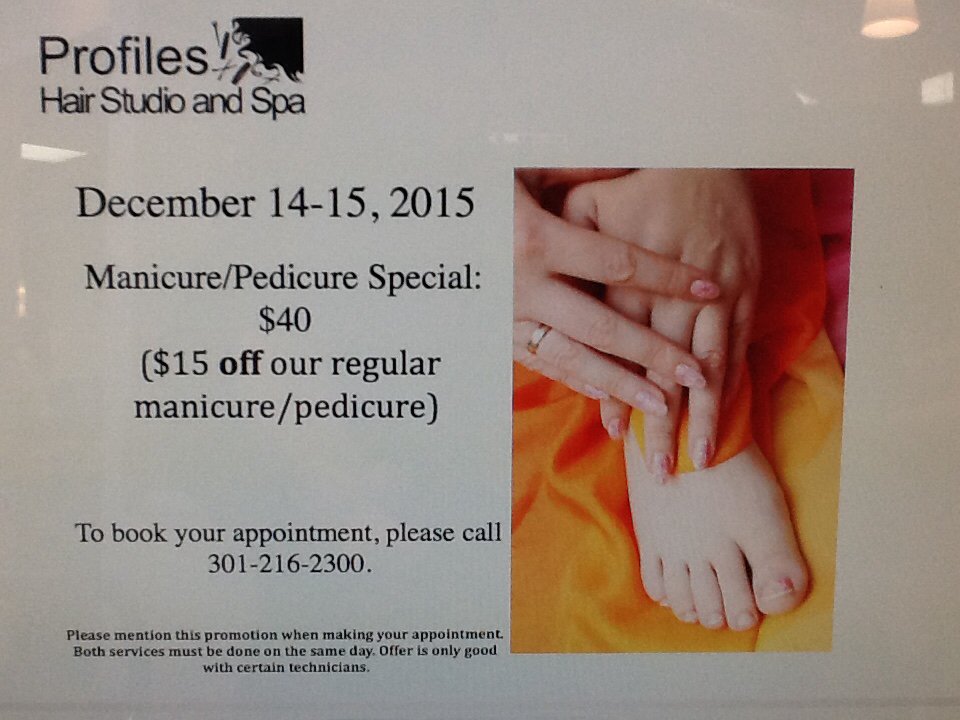 Mani/Pedi Special! Pamper yourself for the #holidays! 301-216-2300